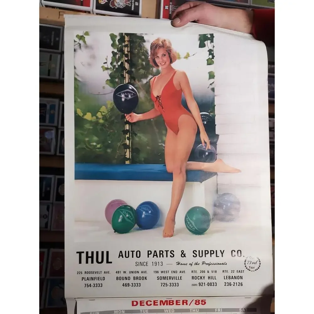Vintage Unused 1985 Advertising Calendar - THUL Auto Parts & supply Co. - T8#301
